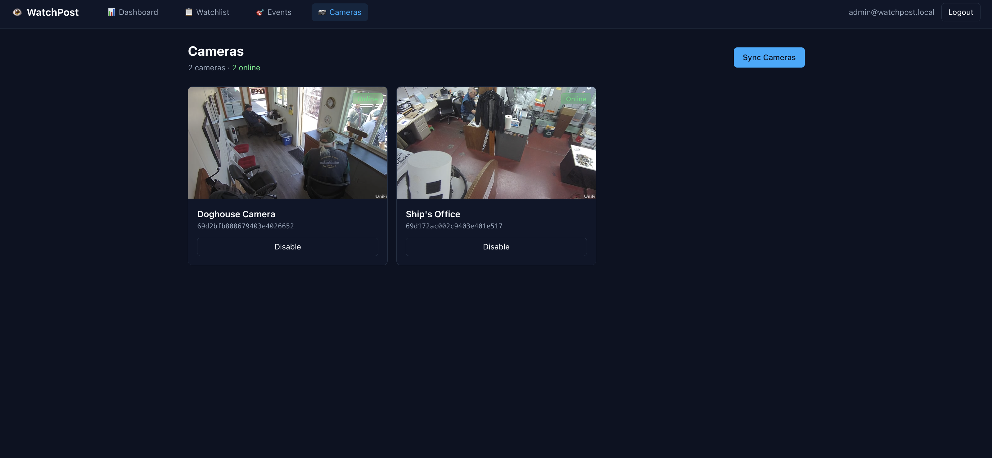 WatchPost AI Surveillance